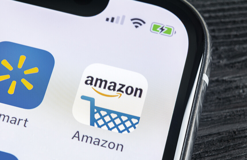 Amazon Shopping App on Phone